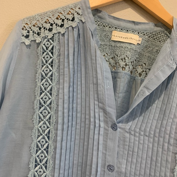 Johnny Was Love and Liberty Silk Blend Top - Picture 2 of 4